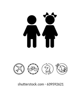 Children simple icon