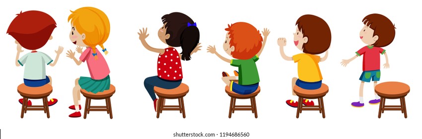 Children Sitting Clipart Stock Vectors, Images & Vector Art | Shutterstock