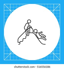 Children slide