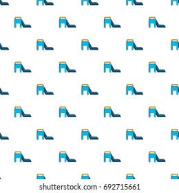 Children slide pattern in cartoon style. Seamless pattern vector illustration