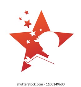 Children Smart reading logo Vector