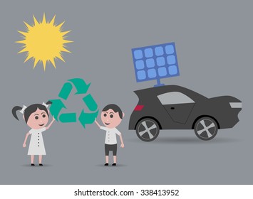 children solar powered car