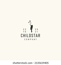 Children star logo icon sign symbol design. vector illustration template isolated