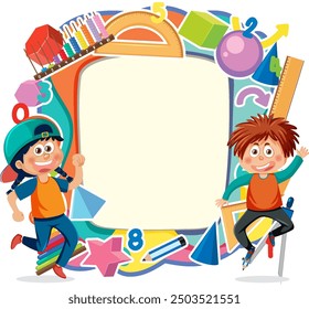 Children surrounded by educational tools and toys