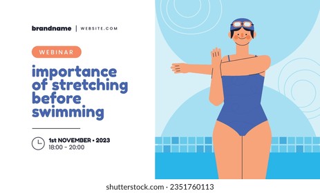 Children Swimming Lessons. swimming classes background. swimming training concept. Vector Illustration. Poster, Banner, Flyer, Template. social media post. Swimming lesson promotion poster. Coaching.