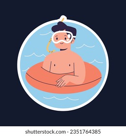 Children Swimming Lessons. swimming classes background. swimming training concept. Vector Illustration. Poster, label, Sticker, Template. social media post. Swimming lesson promotion poster. Coaching.