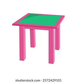 Children Table, Kindergarten Vector Illustration