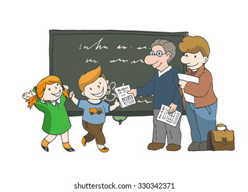 children and teachers