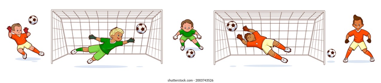 12,330 Goalkeeper Line Images, Stock Photos & Vectors | Shutterstock