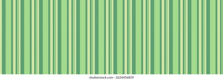 Children textile lines texture, quality vertical stripe background. Site fabric seamless pattern vector in green and teal colors palette.