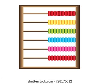 Children toy abacus with color beats