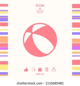 Children toy, bouncy ball - icon