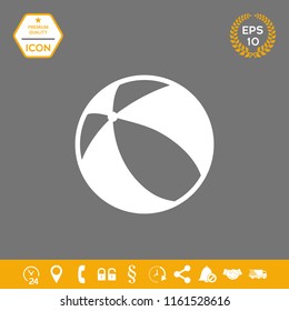 Children toy, bouncy ball - icon