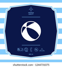 Children toy, bouncy ball - icon. Graphic elements for your design