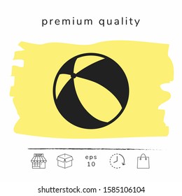 Children toy, bouncy ball - icon. Graphic elements for your design