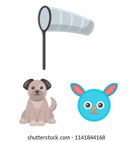Children toy cartoon icons in set collection for design. Game and bauble vector symbol stock web illustration.