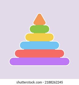 Children toy in flat style. Vector illustration concept
