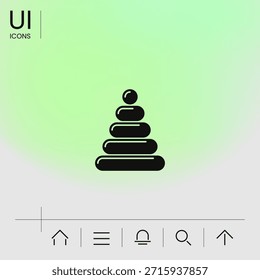 Icono del juguete de los niños. Elemento para su diseño