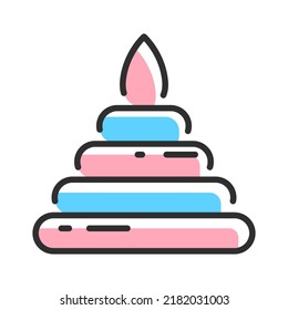 Children toy icon. Vector illustration