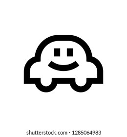 Children Toy Simple Outline Car Icon