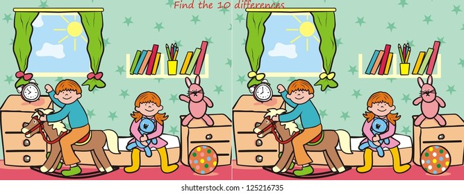 children and toy-10 differences
