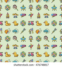 Children toys icons set,eps10