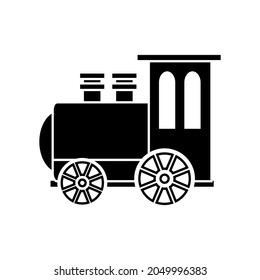 Kinder trainieren Symbol Vektor. Illustrationszeichen für öffentliche Verkehrsmittel. Eisenbahnsymbol.