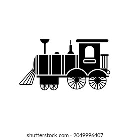 Kinder trainieren Symbol Vektor. Illustrationszeichen für öffentliche Verkehrsmittel. Eisenbahnsymbol.