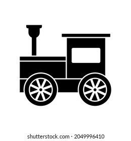 Kinder trainieren Symbol Vektor. Illustrationszeichen für öffentliche Verkehrsmittel. Eisenbahnsymbol.