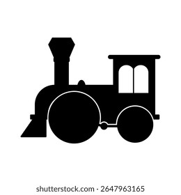 Icono del tren de los niños. Vector de la ilustración del transporte público. símbolo del ferrocarril. icono del Web del tren.