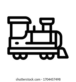 children train icon vector. children train sign. isolated contour symbol illustration