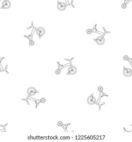Children tricycle pattern seamless vector repeat geometric for any web design
