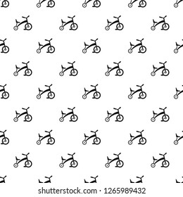 Children tricycle pattern seamless vector repeat geometric for any web design