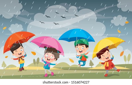 9,392 Children Under Umbrella Images, Stock Photos & Vectors | Shutterstock