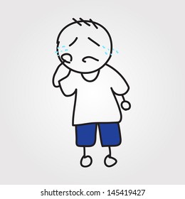 children vector hand drawn