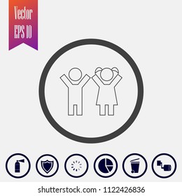 children vector icon