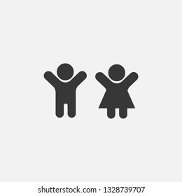 children vector icon