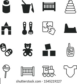 children vector icon set such as: cosmetics, absorption of moisture, meal, rings, fork, taste, display, container, piece, smart, spoon, sucker, shop, plastic pot, sit, mobile, business, template