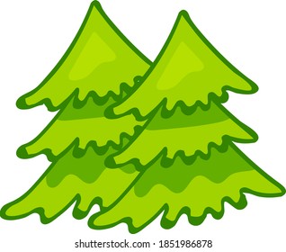 Kindervektorgrafik-Wald