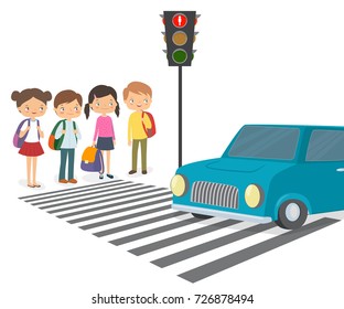 Pedestrian Crossing Clip Art Images – Browse 1,534 Stock Photos, Vectors,  and Video