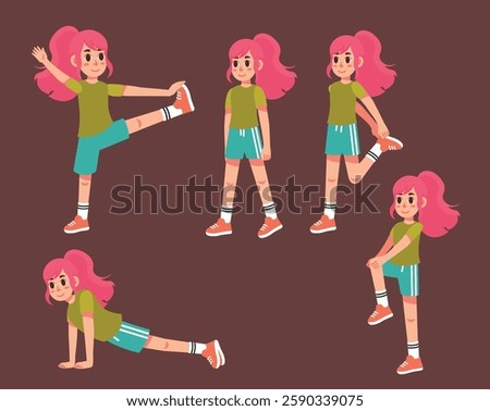 Children Warming Up Ready for Sport