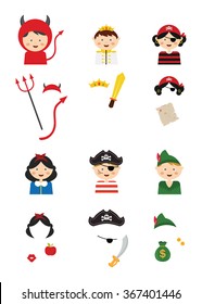 children wearing different costumes
