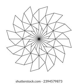 Children Whirling Wonder Mandala colouring book page for KDP book interior. Peaceful Petals, Ability to Relax, Brain Experiences, Harmonious Haven, Peaceful Portraits, Blossoming Beauty mandala design