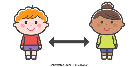 Children who keep their distance / With Lines