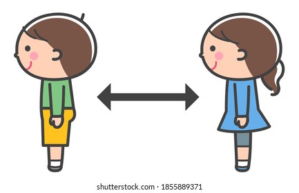 Children who keep their distance / With Lines