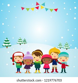Children, winter clothes