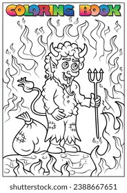children winter coloring book (winter, Christmas, theme)