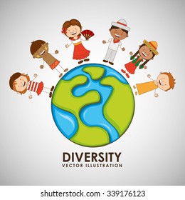 children of the world design, vector illustration eps10 graphic 