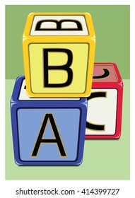 Children's ABC learning blocks