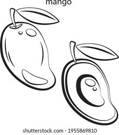 children's alphabet coloring book with fruits and vegetables
